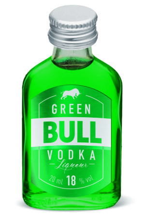 Green Bull Vodka Liqueur 16er Pack mit 2cl 18% Vol.