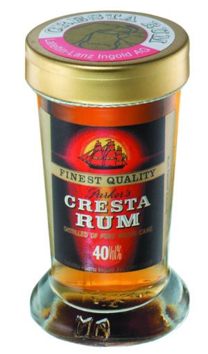 Rum Parkers Cresta 24er Pack mit 2cl 40% Vol. Portion Trinkglas